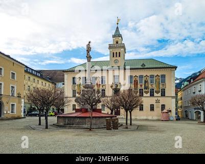 Bad Reichenhall, Bavière, Allemagne, hôtel de ville Banque D'Images