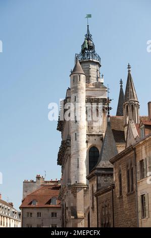 France, Bourgogne, Côte d'Or, Dijon, Cathédrale Saint-Benigne de Dijon, extérieur Banque D'Images