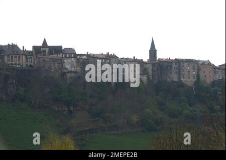 France, Auvergne, Cantal, Saint-Flour, ville Banque D'Images