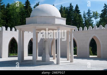 France, Lorraine, Meuse, Verdun, l'Ossuaire de Douaumont ossuaire de Douaumont (), monument pour commémorer les soldats musulmans, la Première Guerre mondiale Banque D'Images