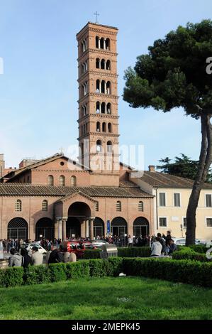 Italie, Latium, Rome, colline d'Aventin, église de Santa Maria à Cosmedin Banque D'Images