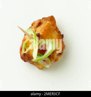 Brochette de poulet satay Banque D'Images