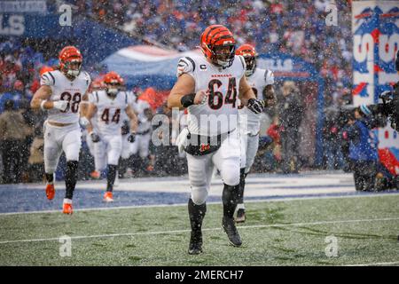 Cincinnati Bengals center Ted Karras (64) looks to make a block during an  NFL football game against the Pittsburgh Steelers, Sunday, Sep. 11, 2022,  in Cincinnati. (AP Photo/Kirk Irwin Stock Photo - Alamy