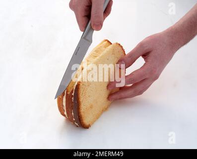 Gâteau éponge à découper Banque D'Images