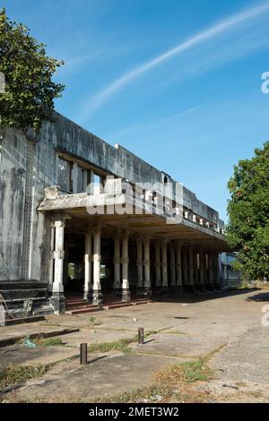 Gare de Derelict, ville de Jaffna, province du Nord-est, Sri Lanka Banque D'Images