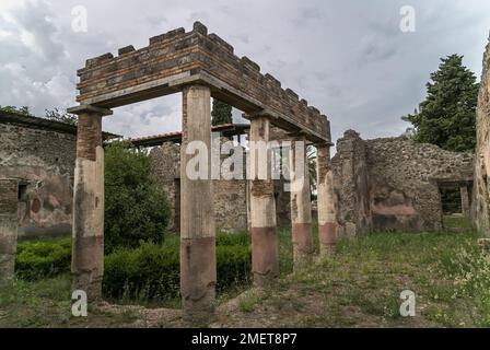 Rome antique ruines archéologiques de Pompéi, site du patrimoine mondial de l'UNESCO, Province de Naples, région de Campanie, Italie Banque D'Images