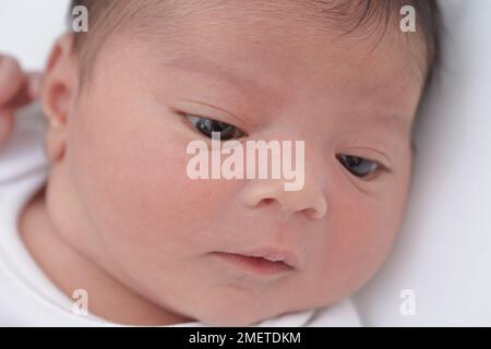 Visage de baby girl Banque D'Images