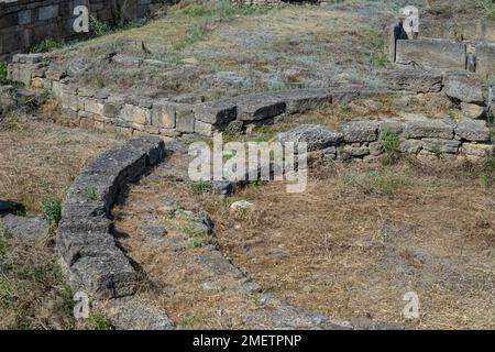 Visite de la forteresse d'Akkerman à Bilhorod-Dnistrovskyi, Ukraine. La forteresse est le monument des 13th-14th siècles. Banque D'Images