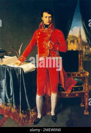 Napoléon Bonaparte Premier Consul, peinture par Jean Auguste Dominique Ingres (1804) Banque D'Images