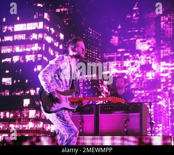 Le 1975 en concert du Barclays Center de New York Banque D'Images