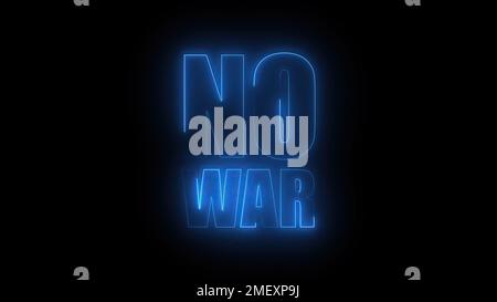 Pas de texte de guerre. Rendu 3D généré par ordinateur Banque D'Images