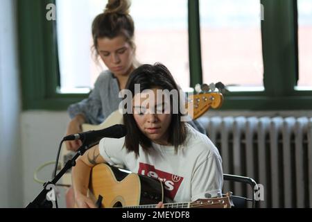 The Aces filme une session à Brooklyn Banque D'Images