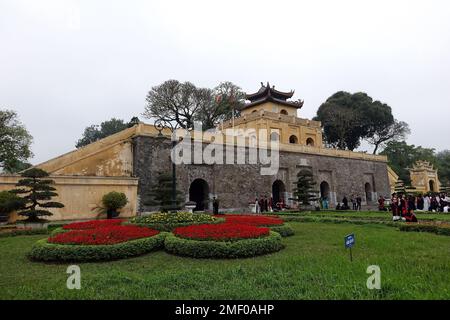 Đoan Môn, porte principale, Citadelle impériale de Thăng long, Hanoï, Hà Nội, Vietnam, Asie Banque D'Images