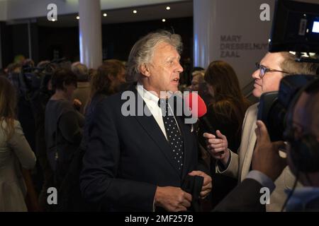 AMSTERDAM - Ed Nijpels lors d'une célébration anniversaire du VVD. Le parti politique existe depuis 75 ans et le célèbre avec une réunion au Théâtre DeLaMar. ANP JEROEN JUMELET pays-bas sortie - belgique sortie Banque D'Images