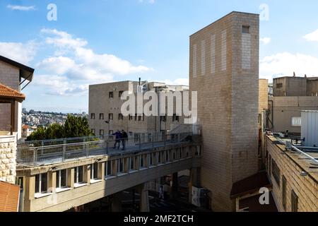 NAZARETH, ISRAËL. 27 décembre 2022. Hôpital anglais (écossais) dans le centre-ville de Nazareth. C'est un hôpital public privé qui dessert tous les lieux Banque D'Images