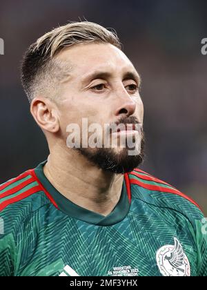 Ville de LUSAIL - Hector Herrera du Mexique lors de la coupe du monde de la FIFA, Qatar 2022 groupe C match entre l'Argentine et le Mexique au stade Lusail sur 26 novembre 2022 à Lusail City, Qatar. AP | hauteur néerlandaise | MAURICE DE PIERRE Banque D'Images