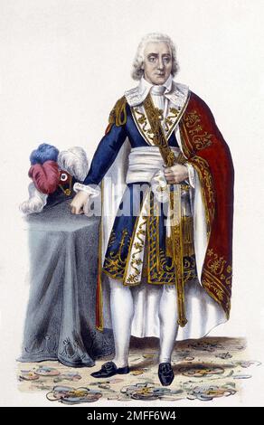 Portrait de Paul de Barras (1755-1829), homme politique francais Banque D'Images