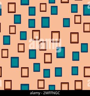 Joli motif abstrait carré géométrique dans un style moderne Illustration de Vecteur