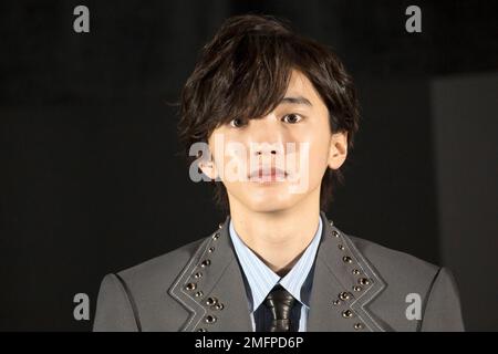 Shunsuke Michieda (Naniwa Danshi), 25 janvier 2023 : Un acteur et chanteur japonais Shunsuke Michieda assiste à une conférence de presse à Séoul, en Corée du Sud, pour remercier les fans coréens et pour promouvoir le film "même si cet Amour disparaît du monde ce soir" dans lequel il est vedette. Credit: Lee Jae-won/AFLO/Alay Live News Banque D'Images