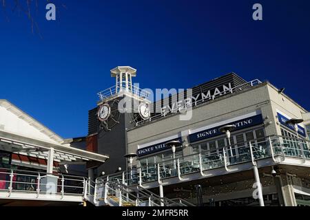 Mermaid Quay, la baie de Cardiff, Cardiff, Pays de Galles du Sud. Banque D'Images