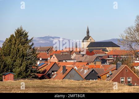 Hasselfelde dans les montagnes Harz ville d'Oberharz am Brocken Banque D'Images