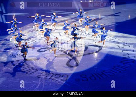 Espoo, Finlande. 25th janvier 2023. Cérémonie d'ouverture, aux Championnats européens de patinage artistique 2023 de l'UIP, à Espoo Metro Areena, sur 25 janvier 2023, à Espoo, en Finlande. Credit: Raniero Corbelletti/AFLO/Alay Live News Banque D'Images