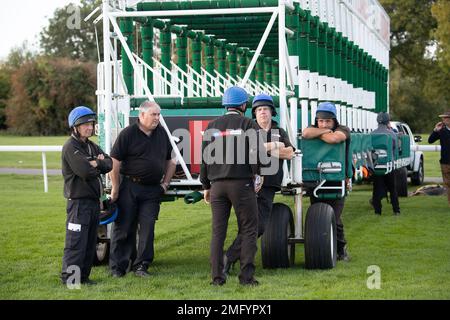 Windsor, Berkshire, Royaume-Uni. 10th octobre 2022. Les stands de l'hippodrome de Windsor. Crédit : Maureen McLean/Alay Banque D'Images