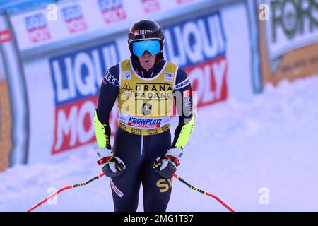 Kronplatz, Tyrol du Sud, Italie. 25th janvier 2023. 2023 Audi FIS ski World Cup, Kronplatz; Sara Hector (SWE) Credit: Action plus Sports/Alay Live News Banque D'Images