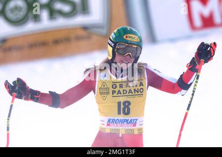 Kronplatz, Tyrol du Sud, Italie. 25th janvier 2023. 2023 Audi FIS ski World Cup, Kronplatz; Katharina Liensberger (AUT) Credit: Action plus Sports/Alamy Live News Banque D'Images