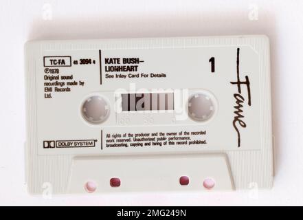 Cassette de musique Lionheart de Kate Bush Banque D'Images