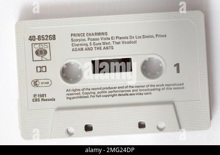 Adam et The Ants Prince Charming Music cassette Banque D'Images