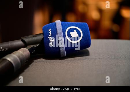 Themenbild, Symbolfoto, die öffentlich-rechtlichen Sender, wie ARD, ZDF, MDR, Deutschlandradio, Das Erste, Abo, ARD Brennpunkt, ARD-App, logo ARD, ARD Banque D'Images