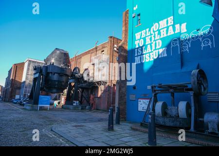 Vues sur l'île Kelham à Sheffield au fur et à mesure que de nouvelles ouvertures d'affaires et des terrains résidentiels sont construits Banque D'Images