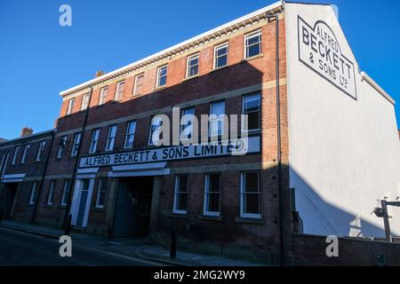 Vues sur l'île Kelham à Sheffield au fur et à mesure que de nouvelles ouvertures d'affaires et des terrains résidentiels sont construits Banque D'Images