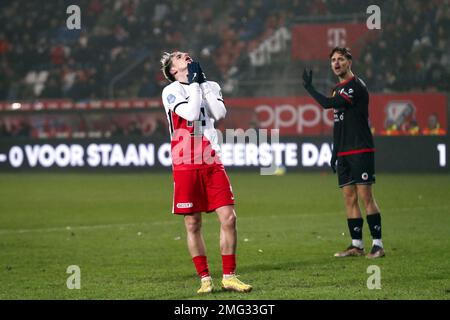 UTRECHT - Taylor Booth du FC Utrecht lors du match de première ligue néerlandais entre le FC Utrecht et l'Excelsior au stade Galgenwaard sur 25 janvier 2023 à Utrecht, pays-Bas. ANP BART STOUTJESDYK Banque D'Images