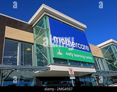 Mothercare et ELC, centre d'apprentissage des jeunes enfants, JunctionNINE Retail Park, Warrington, Cheshire, ANGLETERRE, ROYAUME-UNI, WA2 8TW Banque D'Images