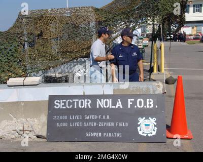 ESU incident Command Post la Nouvelle-Orléans - divers - 26-HK-308-121. Ouragan Katrina Banque D'Images