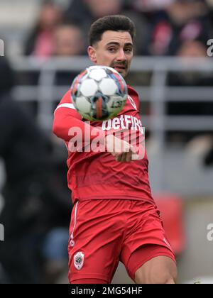 ANVERS - Jelle bataille du Royal Antwerp FC lors du match de la Ligue belge Jupiler Pro entre le Royal Antwerp FC et le Standard Liège au stade de Boseuil sur 22 janvier 2023 à Anvers, Belgique. AP | hauteur néerlandaise | GERRIT DE COLOGNE Banque D'Images