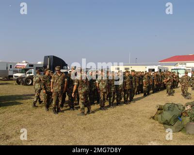 ESU incident Command Post la Nouvelle-Orléans - divers - 26-HK-309-106. Ouragan Katrina Banque D'Images