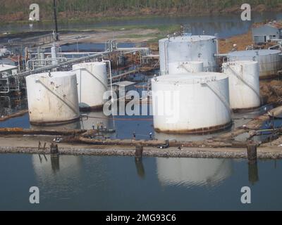 Pollution - ESU St. Louis Response - Dynegy - 26-HK-238-53. Ouragan Katrina Banque D'Images