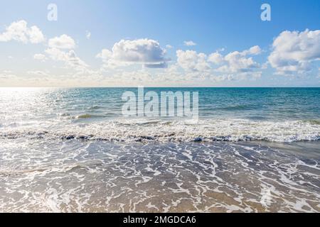 Vue sur la mer à Geographe Bay, Busselton, Australie occidentale Banque D'Images