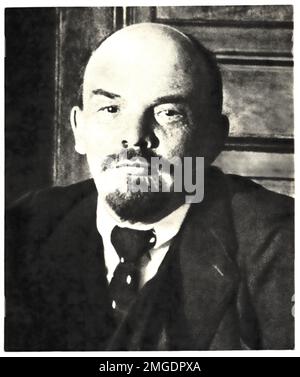Portrait de Vladimir Ilich Lénine, premier dirigeant de l'URSS Banque D'Images