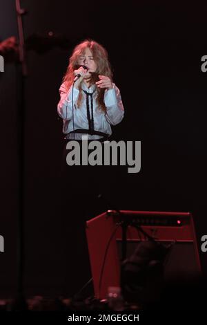 Madrid, Espagne. 25th janvier 2023. Christina Rosenvinge en concert au Teatro Circo Price lors du festival de musique Inverfest sur 25 janvier 2023 à Madrid, Espagne. (Photo par Oscar Gonzalez/NurPhoto) Credit: NurPhoto SRL/Alay Live News Banque D'Images