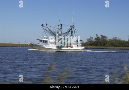 Équipe AIDS to navigation - Dulac, Louisiane - 26-HK-343-1. Ouragan Katrina Banque D'Images