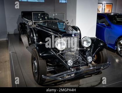 Mercedes Benz 770 classique de 1931 de couleur noire Banque D'Images