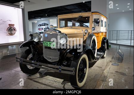 Ancienne familiale Ford modèle A Banque D'Images