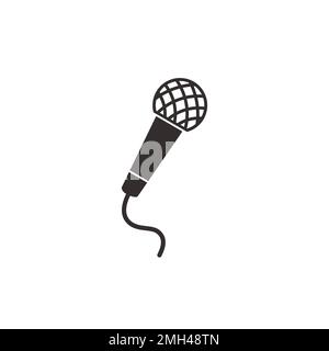 Icône de microphone. Illustration vectorielle isolée sur fond blanc Illustration de Vecteur