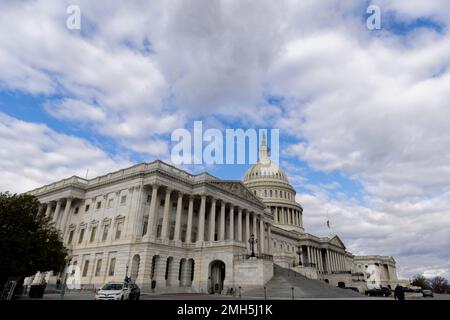 Washington DC, États-Unis. 26th janvier 2023. Bâtiment du Capitole des États-Unis, à Washington, DC, jeudi, 26 janvier, 2023. Credit: Julia Nikhinson/CNP/dpa/Alay Live News Banque D'Images