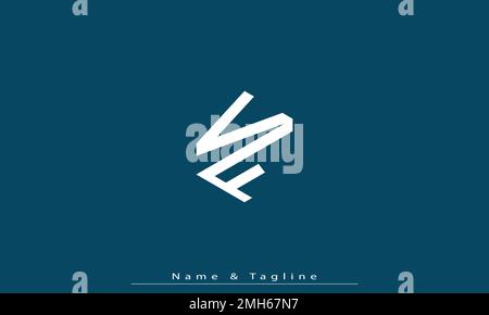 Lettres de l'alphabet initiales Monogram logo VF , FV Illustration de Vecteur