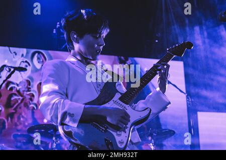 Milan, Italie, 26th janvier 2023. Le groupe indépendant coréen The Rose se produit en direct à Alcatraz à Milan. Crédits: Maria Laura Arturi/Alamy Live News Banque D'Images